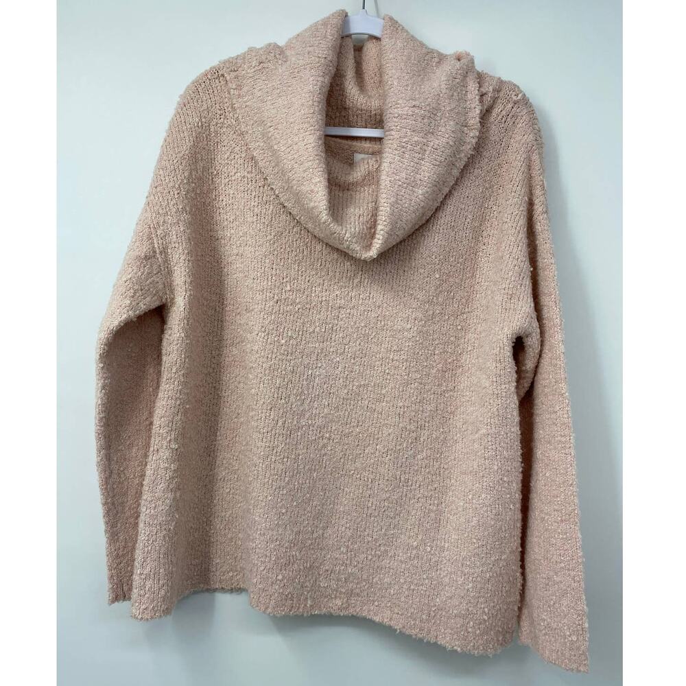 So Juniors Pink Cowl Knit Long Sleeve Soft Sweater NEW XXL